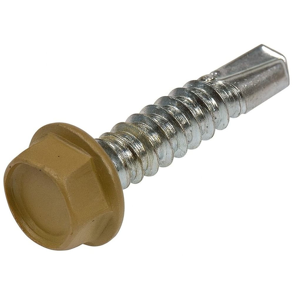 8-18 X 1/2 U/S HWH SDS ZINC PT. DURALUME DESERT SAND